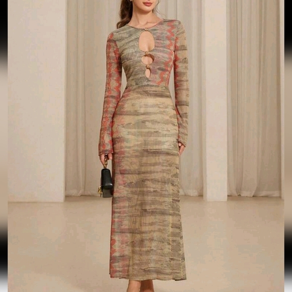 Elegant Olive Green Set Of Top And skirt - Picture 1 of 4